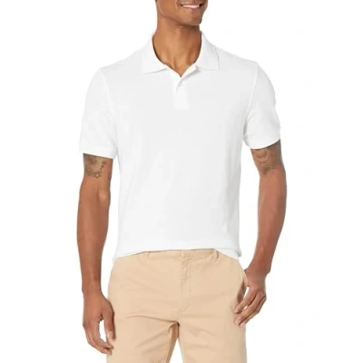 Afbeelding van Amazon Essentials Men&#039;s Poloshirt van piqué katoen met slanke pasvorm, Wit, L