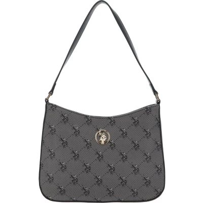 Afbeelding van U.S. POLO ASSN. Schoudertas Hampton Hobo Bag Black Zwart