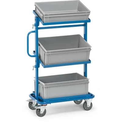 Afbeelding van fetra 32912 Etagewagen Staal Poedercoating Laadvermogen (max.): 200 kg Stralend blauw (RAL 5007)