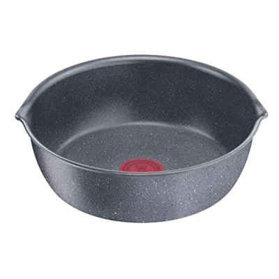 Afbeelding van Lagostina Ingenio Mineris Green braadpan Ø 26 cm, 100% gerecycled, voor gas, oven en inductie, met kookweergave, afneembare handgreep vervormbare bodem