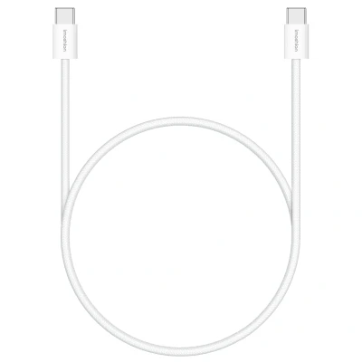 Afbeelding van iMoshion 1 m USB C naar Kabel 60 W Nylon Wit