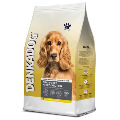Afbeelding van Denkadog Grain Free Micro Protein Vis&amp;Tuinbonen&amp;Zoete Aardappel Hondenvoer 2 kg