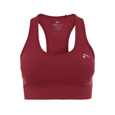 Afbeelding van ONLY Play ONPDAISY2 SEAM BRA Sportbh met medium support, Dames, Maat: Medium, Red