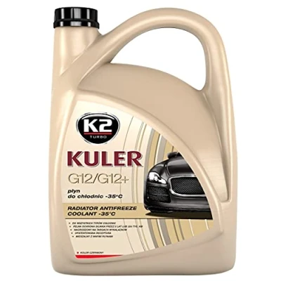 Afbeelding van K2 antivries kant en klaar mengsel, G12/G12 Plus Long Life, kleur rood, tot 35 C, koelmiddel, koelvloeistof, antivries, geschikt voor alle automerken, 5 l