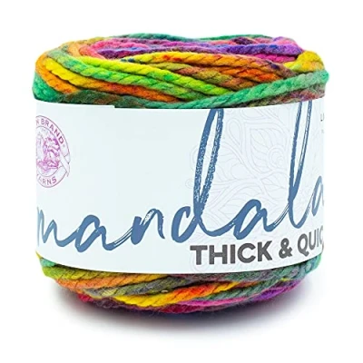 Afbeelding van Lion Brand Yarn 528 201 Mandala dik en snel garen, werveling
