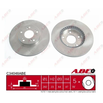 Afbeelding van ABE Remschijven C34048ABE