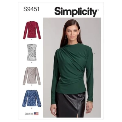 Afbeelding van Simplicity Naaipatroon S9451 Misses&#039; gebreide tops