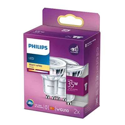 Afbeelding van Philips LED Spot 35 W GU10 warmwit licht 2 stuks