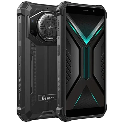 Afbeelding van FOSSIBOT 10600 mAh Smartphone batterij, onbreekbaar, F101, luidspreker 3,5 W Max, 24 MP camera, IP68 waterdicht, telefoon, Quad Core 4 GB 64 GB, Android 12, 5,45 inch HD+, Dual SIM, vingerafdruk, GPS,