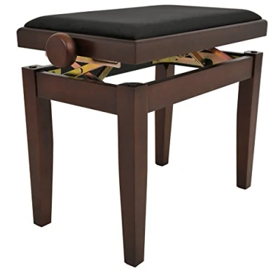 Afbeelding van NAVARREZ Pianobanken Elegance notenhout mat, hoogte verstelbaar 45 58 cm, NV45