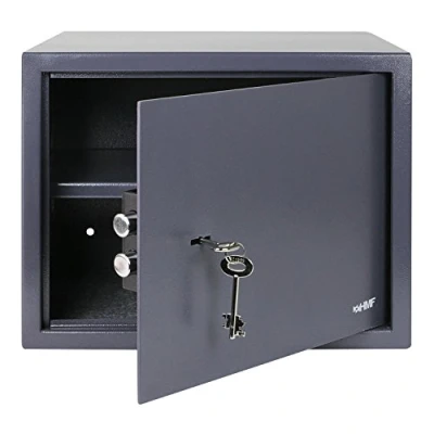 Afbeelding van HMF 49203 11 meubelkluis dubbelbaardslot, 38,0 x 30,0 cm, antraciet