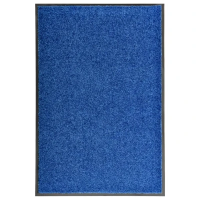 Afbeelding van Deurmat wasbaar 60x90 cm blauw