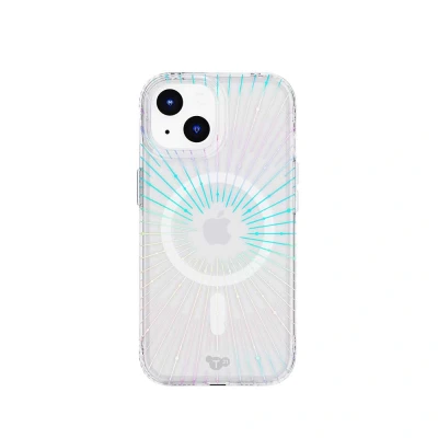 Afbeelding van Tech21 Evo Clear MagSafe hoesje iPhone 15 glitter