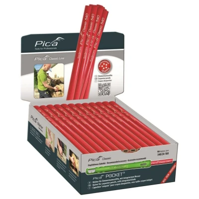 Afbeelding van Pica 540/24 100 Timmermanspotlood 240mm Grafiet (100st.)