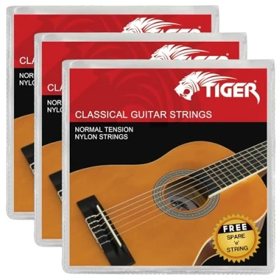 Afbeelding van TIGER Pack van 3 Klassieke Gitaar String Sets