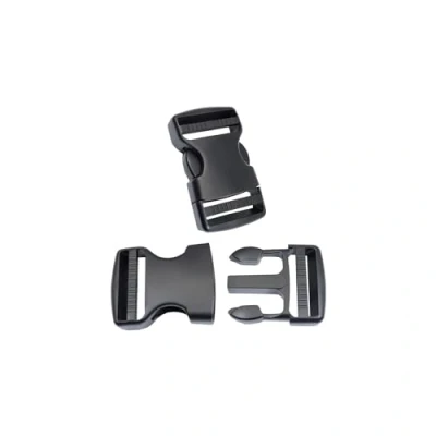 Afbeelding van BAIWOAK Side Release Gespen 38mm Zware Plastic Gesp Clips Snap Sluitingen Dual Verstelbare Rugzak Vervanging Geen Naaien 2 Sets, Zwart