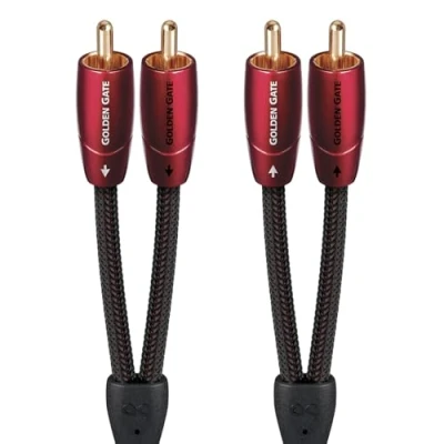 Afbeelding van Audioquest Golden Gate 2x RCA naar Kabel Audio 1,5m