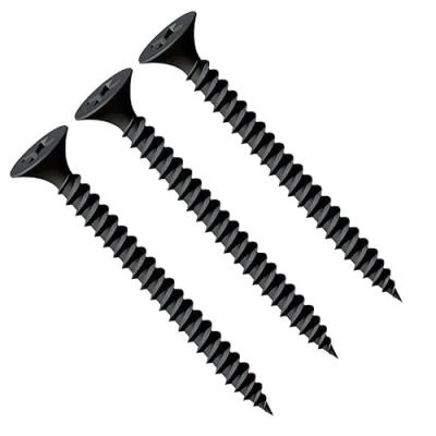 Afbeelding van 3.5X55mm Gipsplaten Zwarte Schroeven, Zelftappende Phillips Verzonken Kop, Fijne Draad, Scherpe Punt, Zwart Fosfaat Metal studs Gipsschroeven voor Gipsplaat op Staalprofiel (500 st.)