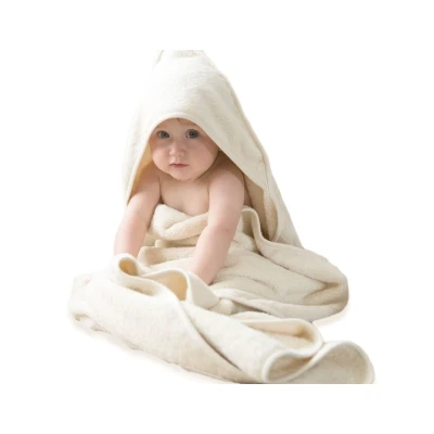 Afbeelding van BoWeevil Baby handdoek met Capuchon Crèmewit