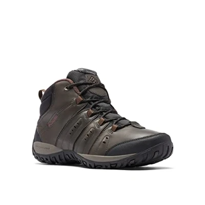 Afbeelding van Columbia Woodburn II Chukka Omni Heat waterdichte wandelschoenen voor heren, Bruin (Cordovan x Garnet Red), 44 EU