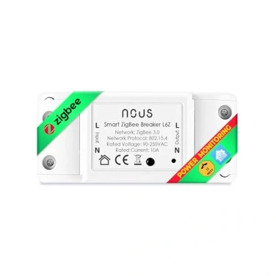 Afbeelding van ZigBee schakelaar Nous L6Z Alexa lichtschakelaar, inbouw, Tuya smart Home met timer, doe het zelf led radiografische schakelaar, lichtrelais, 230 V, Google Assistant, ZigBee2MQTT 3.0