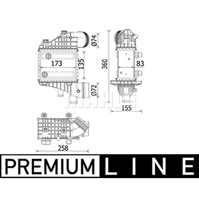 Afbeelding van Mahle Original Interkoeler CI 552 000P