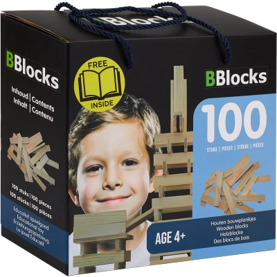 Afbeelding van Bouwplankjes Blank, 100dlg.