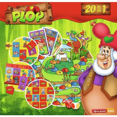 Afbeelding van Kabouter Plop bordspel 20 in 1 spel spellen