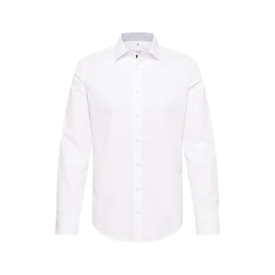 Afbeelding van Seidensticker KENT SLIM FIT Contrast Zakelijk overhemd, Heren, Maat: 36, White