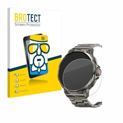 Afbeelding van BROTECT Glas Screen Protector voor Tesofit Smartwatch 1.85&quot; (rond) Schermbeschermer [9H Hardheid, Beschermglas Folie niet Gehard Glas]