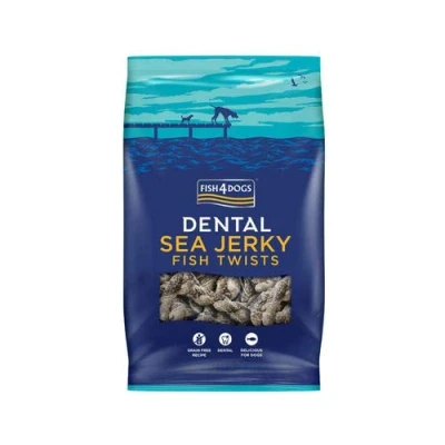 Afbeelding van Fish4Dogs Dental Sea Jerky Twists, Fish, 100 g
