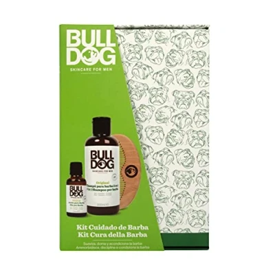 Afbeelding van Bulldog Skincare For Men geschenkdoosje &quot;Beardcare Kit&quot; bevat 1 baardolie, 2 in shampoo en baardkam