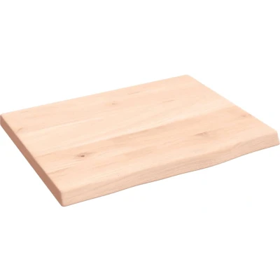 Afbeelding van Wastafelblad 40x30x2 cm onbehandeld massief hout