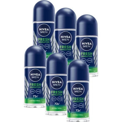 Afbeelding van 6x Nivea Men Deodorant Roller Fresh Sensation 50 ml