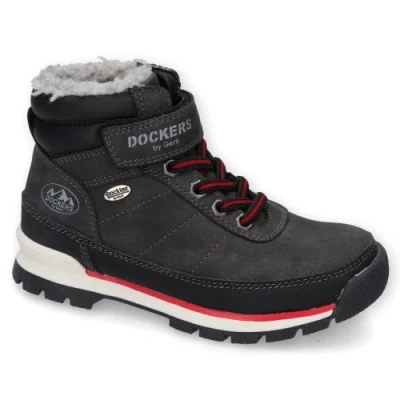 Afbeelding van Dockers by Gerli Kinderlaarzen met veters, waterafstotend, warme voering, Zwart 100, 25 EU