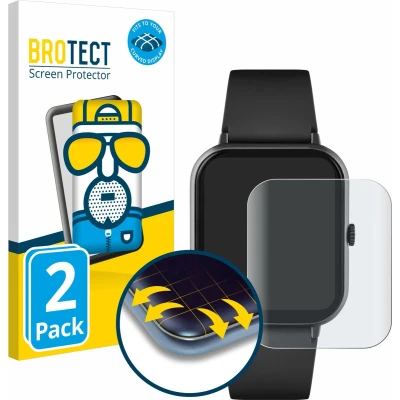 Afbeelding van BROTECT Volledige bedekking Matte Scherm Beschermer, Smartwatch beschermfolie, Grijs