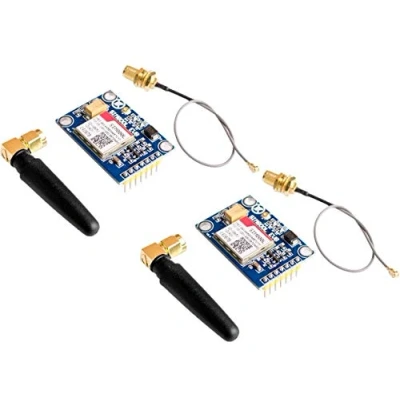 Afbeelding van 2pcs SIM800L V2.0 5V Wireless GSM GPRS MODULE Quad Band with Antenna Cable Cap