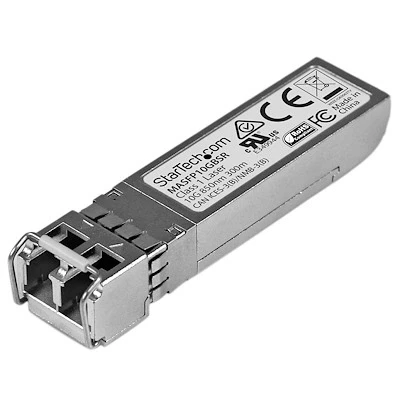 Afbeelding van StarTech.com 10 Gigabit glasvezel SFP+ ontvanger module Cisco Meraki MA SFP 10GB SR MM LC met DDM 30