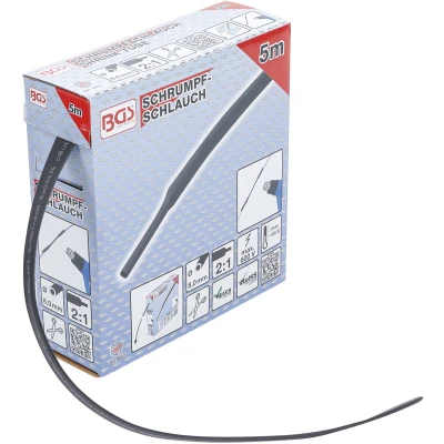 Afbeelding van BGS Krimpkous box zwart Ø 8 mm 5 meter