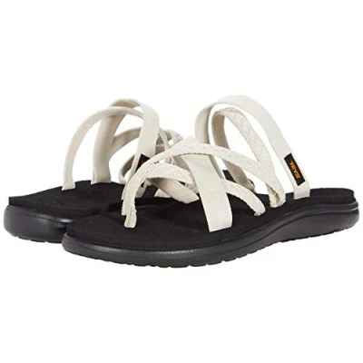 Afbeelding van Voya Zillesa Slippers Dames Mahani White Swan 100 10 Wit Outdoorsandalen