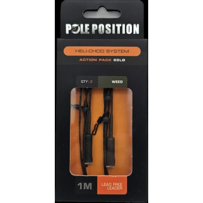 Afbeelding van Pole Position Heli Chod Action Pack Weed 65lb (1m) Karper onderlijnen