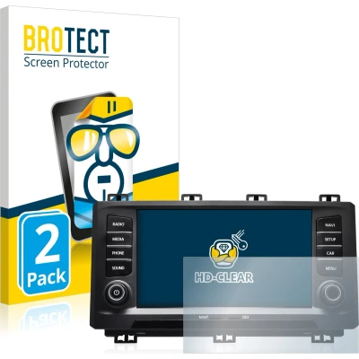 Afbeelding van BROTECT Screenprotector voor Seat Ateca 2017 Folie Beschermfolie transparant (2 Stuks)