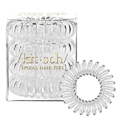 Afbeelding van Kitsch 4 delige Spiraal Haar Spoel Set, Transparant