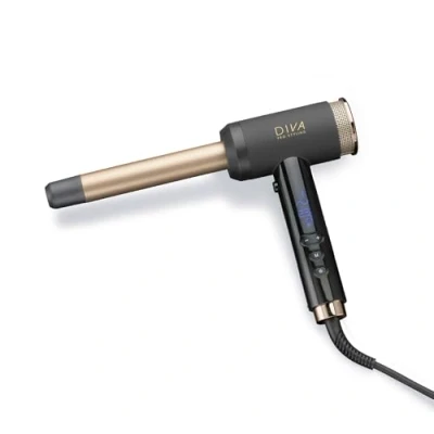 Afbeelding van Diva Pro Air Curl Black Haibu by Kapperskorting.com