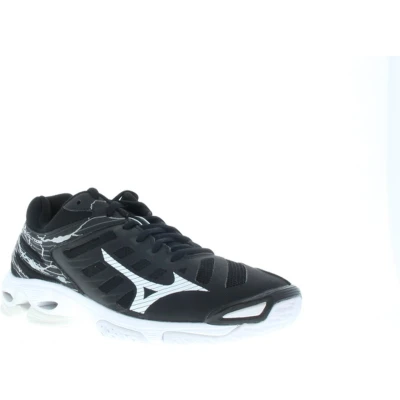 Afbeelding van Mizuno WAVE Voltage Volleybalschoenen, Heren, Maat: 46.5, Black/silver Textiel/ synthetisch