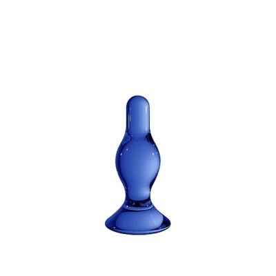 Afbeelding van Glazen Buttplug Classy Blauw