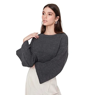 Afbeelding van Trendyol TWOAW20KZ0743 Volwassenen Vrouwen single Antraciet M