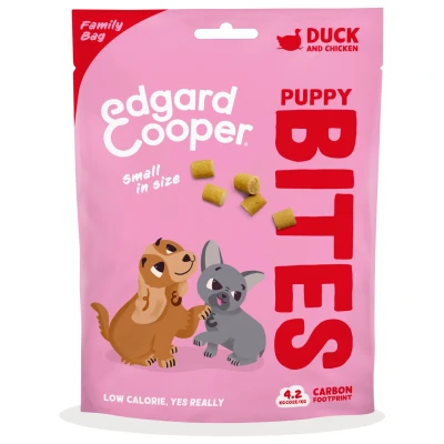 Afbeelding van 10x Edgard &amp; Cooper Puppy Bite S Eend Kip 120 gr