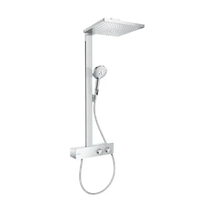 Afbeelding van Hansgrohe Raindance E opbouw regendouche met thermostaat 35cm waterbesparend chroom