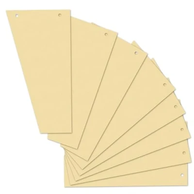 Afbeelding van Herlitz 10838464 scheidingsstroken trapezium, verpakking van 100 stuks, chamois
